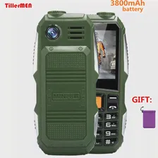 🛍 Большой аккумулятор 3800 мАч телефон с двумя sim-картами GSM пыленепроницаемый ударопрочный сотовый телефон большой динамик-фонарик мобильный телефон для пожилых людей Россия SOS