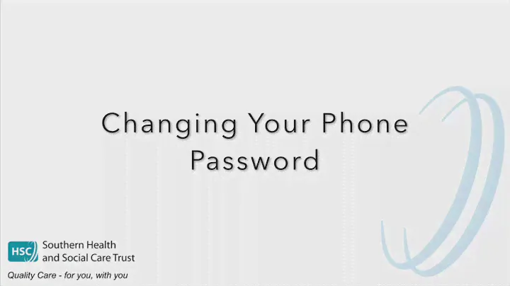 Changing Your Avaya Phone Password